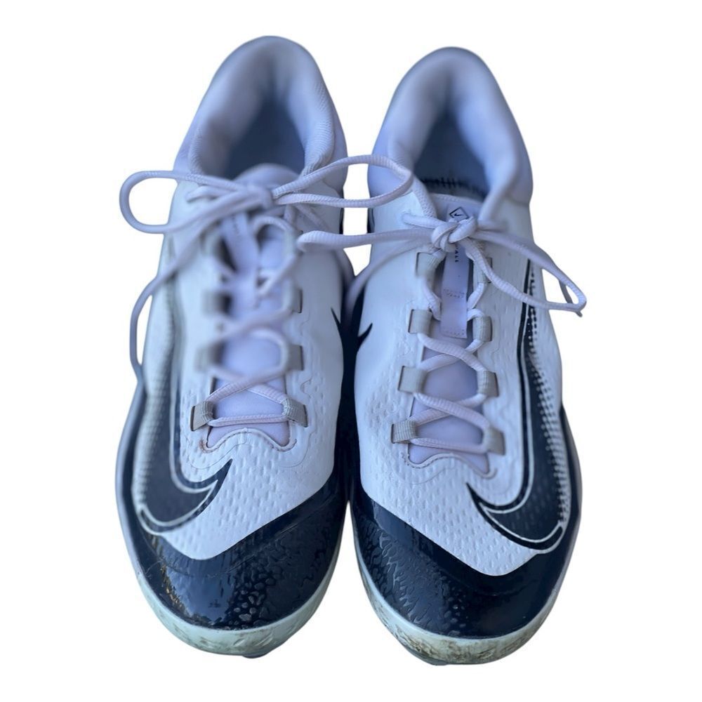 Nike Alpha Hurache Elite 4 Black and White Baseball Cleats Size‎ 15